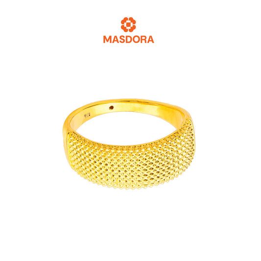 MASDORA 916 Gold Ring Rings Cincin Emas ~ HG Oro Diamond Glitz (8mm) (EMAS 916/22K)