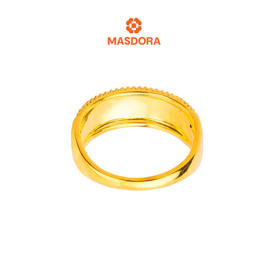 MASDORA 916 Gold Ring Rings Cincin Emas ~ HG Oro Diamond Glitz (8mm) (EMAS 916/22K)