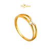 MASDORA 916 Gold Ring Rings Cincin Emas ~ Sparkling Facile V (EMAS 916/22K)