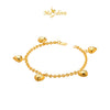 MASDORA 916 Gold Bracelet Rantai Tangan Emas ~ Shining Sauh Fluffy Love (5L) (EMAS 916/22K)