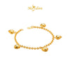 MASDORA 916 Gold Bracelet Rantai Tangan Emas ~ Shining Sauh Fluffy Love (5L) (EMAS 916/22K)