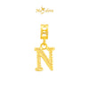 MASDORA 916 Gold Charms Charm Emas ~ Alphabet N (EMAS 916/22K)
