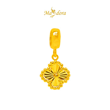 MASDORA 916 Gold Charms Charm Emas ~ Golden Clover - M (EMAS 916/22K)