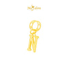 MASDORA 916 Gold Charms Charm Emas ~ Alphabet N (EMAS 916/22K)