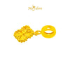 MASDORA 916 Gold Charms Charm Emas ~ Golden Clover - M (EMAS 916/22K)