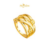 MASDORA 916 Gold Ring Rings Cincin Emas ~ HG Star Crisscross (EMAS 916/22K)