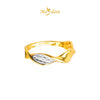 MASDORA 916 Gold Ring Rings Cincin Emas ~ Duotone DNA Diamond Cut (EMAS 916/22K)
