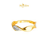 MASDORA 916 Gold Ring Rings Cincin Emas ~ Duotone DNA Diamond Cut (EMAS 916/22K)