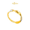MASDORA 916 Gold Ring Rings Cincin Emas ~ Duotone DNA Diamond Cut (EMAS 916/22K)