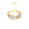 MASDORA 916 Gold Ring Rings Cincin Emas ~ Duo Pave (EMAS 916/22K)
