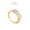 MASDORA 916 Gold Ring Rings Cincin Emas ~ Duo Pave (EMAS 916/22K)