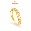 MASDORA 916 Gold Ring Rings Cincin Emas ~ Duotone Arrayed Tiny Flower (EMAS 916/22K)