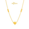 MASDORA 916 Gold Necklace Rantai Leher Emas ~ Triple Love Choker (EMAS 916/22K)