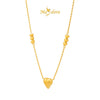 MASDORA 916 Gold Necklace Rantai Leher Emas ~ Triple Love Choker (EMAS 916/22K)