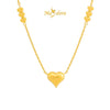 MASDORA 916 Gold Necklace Rantai Leher Emas ~ Triple Love Choker (EMAS 916/22K)