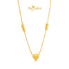 MASDORA 916 Gold Necklace Rantai Leher Emas ~ Triple Love Choker (EMAS 916/22K)