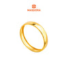 MASDORA 916 Gold Ring Rings Cincin Emas ~ CBR Golden Plain (4mm) (EMAS 916/22K)