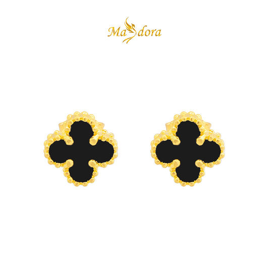 MASDORA 916 Gold Earings Earing Subang Emas ~ Clover VC - M (EMAS 916/22K)