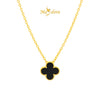 MASDORA 916 Gold Necklace Rantai Leher Emas ~ Clover - XL (EMAS 916/22K)