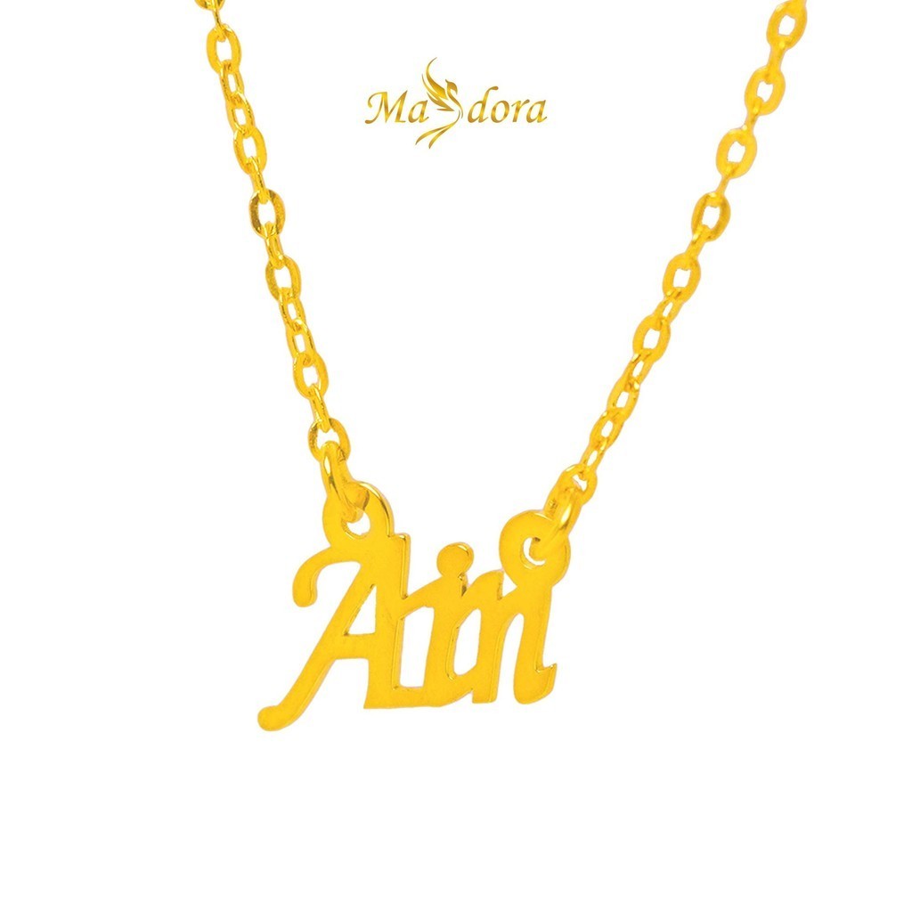 MASDORA 916 Gold Necklace Rantai Leher Emas ~ Name After You 916 (EMAS 916/22K)
