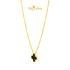 MASDORA 916 Gold Necklace Rantai Leher Emas ~ Clover - XL (EMAS 916/22K)