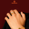 MASDORA 916 Gold Ring Rings Cincin Emas ~ Duotone Sincere Braids (EMAS 916/22K)