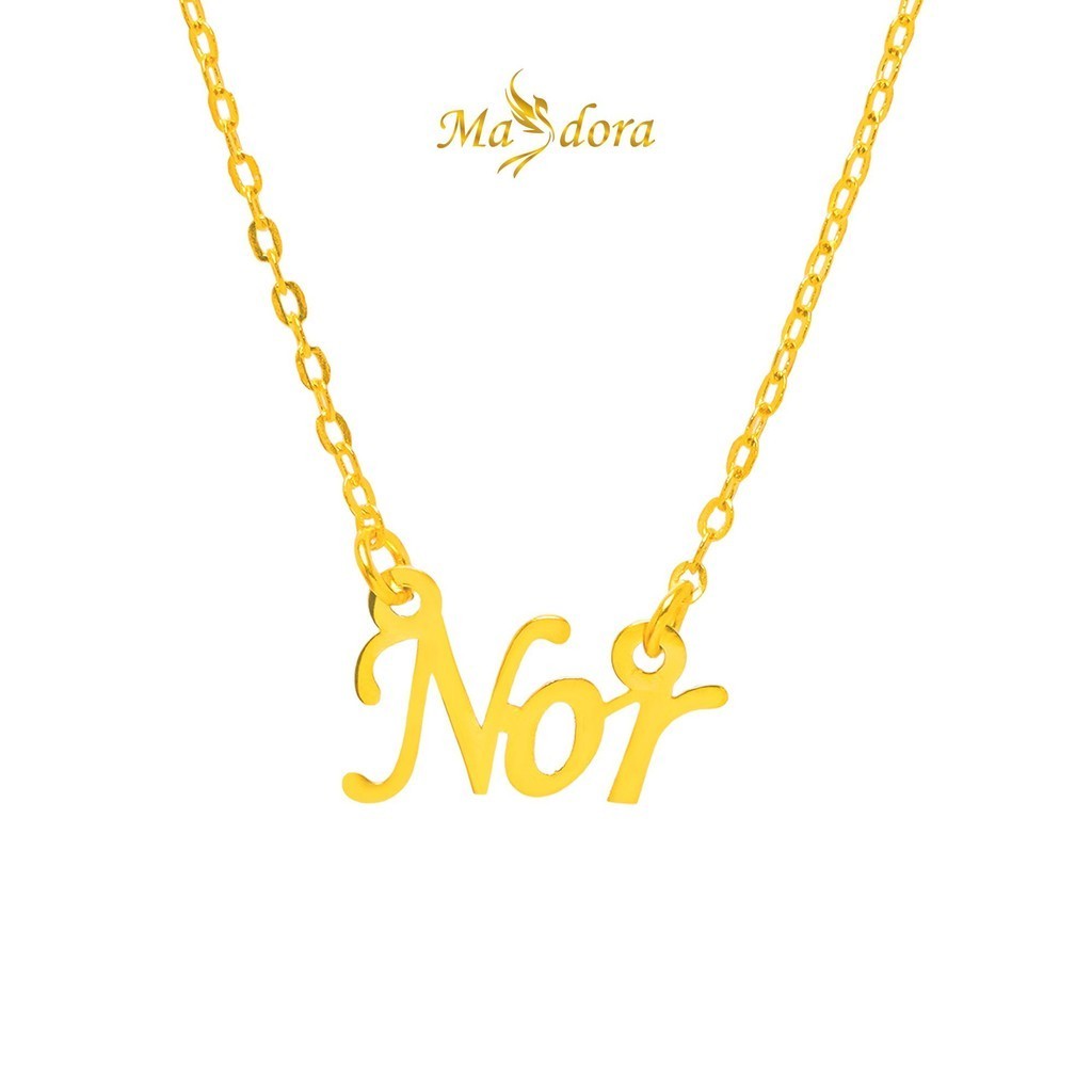 MASDORA 916 Gold Necklace Rantai Leher Emas ~ Name After You 916 (EMAS 916/22K)