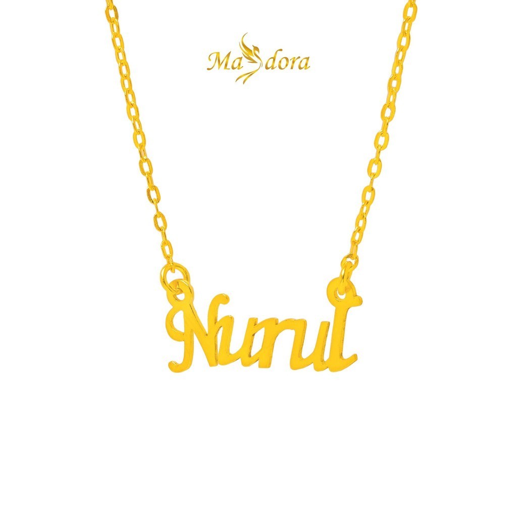 MASDORA 916 Gold Necklace Rantai Leher Emas ~ Name After You 916 (EMAS 916/22K)