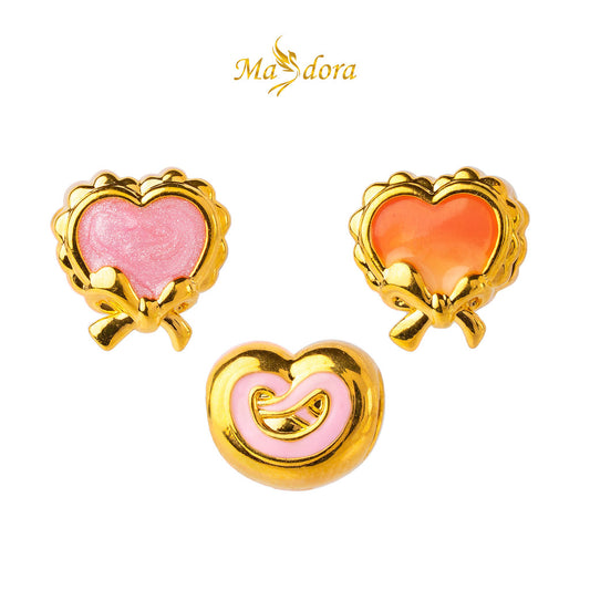 MASDORA 999 Gold Beads Bead Emas ~ HG Pretzel Cookie (EMAS 999/24K)