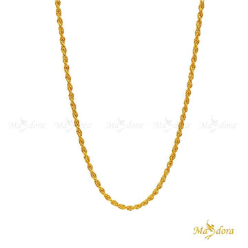 MASDORA 916 Gold Necklace Rantai Leher Emas ~ Pintal Fashion (EMAS 916/22K)