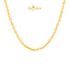 MASDORA 916 Gold Necklace Rantai Leher Emas ~ Sauh Hollow High Polished Necklace(EMAS 916/22K)