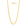 MASDORA 916 Gold Necklace Rantai Leher Emas ~ Sauh Hollow High Polished Necklace(EMAS 916/22K)