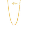 MASDORA 916 Gold Necklace Rantai Leher Emas ~ Sauh Hollow High Polished Necklace(EMAS 916/22K)