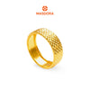 MASDORA 916 Gold Ring Rings Cincin Emas ~ CBR Golden Diamond Cut 6mm (EMAS 916/22K)