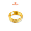 MASDORA 916 Gold Ring Rings Cincin Emas ~ CBR Golden Diamond Cut 6mm (EMAS 916/22K)