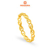 MASDORA 916 Gold Ring Rings Cincin Emas ~ Golden Curved Ribbon Band (EMAS 916/22K)