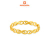 MASDORA 916 Gold Ring Rings Cincin Emas ~ Golden Curved Ribbon Band (EMAS 916/22K)