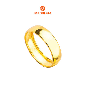 MASDORA 916 Gold Ring Rings Cincin Emas ~ CBR Golden Plain (6mm) (EMAS 916/22K)