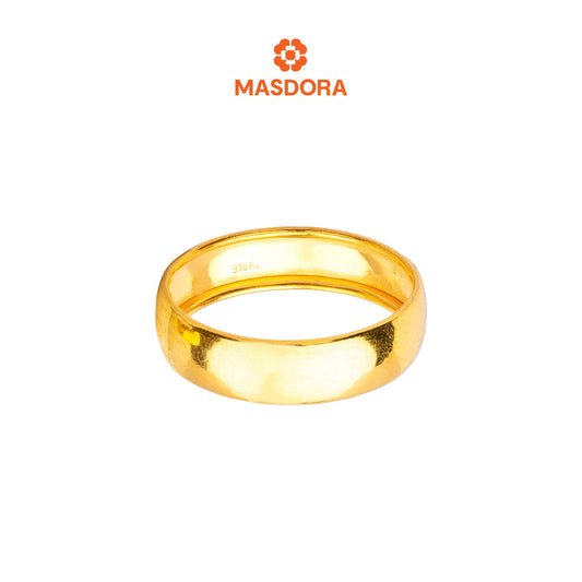 MASDORA 916 Gold Ring Rings Cincin Emas ~ CBR Golden Plain (6mm) (EMAS 916/22K)