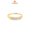 MASDORA 916 Gold Ring Rings Cincin Emas ~ Duotone Dotted Caterpillar (EMAS 916/22K)