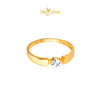 MASDORA 916 Gold Ring Rings Cincin Emas ~ Diamond Cut Solitaire (EMAS 916/22K)