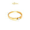 MASDORA 916 Gold Ring Rings Cincin Emas ~ Diamond Cut Solitaire (EMAS 916/22K)
