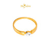 MASDORA 916 Gold Ring Rings Cincin Emas ~ Diamond Cut Solitaire (EMAS 916/22K)
