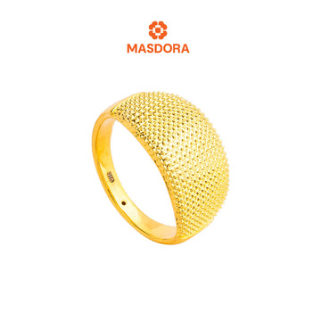 MASDORA 916 Gold Ring Rings Cincin Emas ~ HG Oro Diamond Glitz (13mm) (EMAS 916/22K)