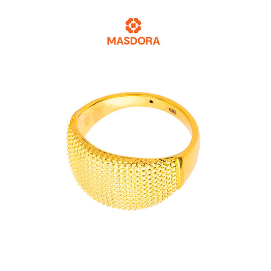 MASDORA 916 Gold Ring Rings Cincin Emas ~ HG Oro Diamond Glitz (13mm) (EMAS 916/22K)