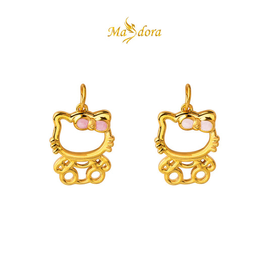 MASDORA 999 Gold Pendant Loket Emas ~ Hello Kitten (EMAS 999/24K)