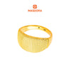MASDORA 916 Gold Ring Rings Cincin Emas ~ HG Oro Diamond Glitz (13mm) (EMAS 916/22K)