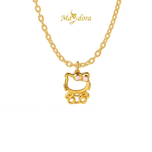 MASDORA 999 Gold Pendant Loket Emas ~ Hello Kitten (EMAS 999/24K)