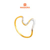 MASDORA 916 Gold Ring Rings Cincin Emas ~ Duotone Mini Elegant Sway (EMAS 916/22K)