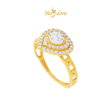 MASDORA 916 Gold Ring Rings Cincin Emas ~ Heart Cut Engagementt (EMAS 916/22K)
